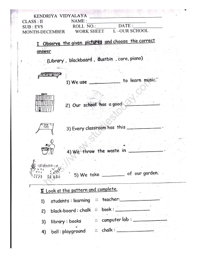 kendriya vidyalaya worksheets for class 2 english grade 2 picture